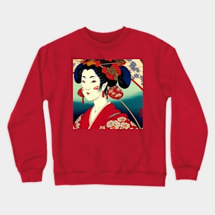 Geisha Study A in Japanese Style Crewneck Sweatshirt